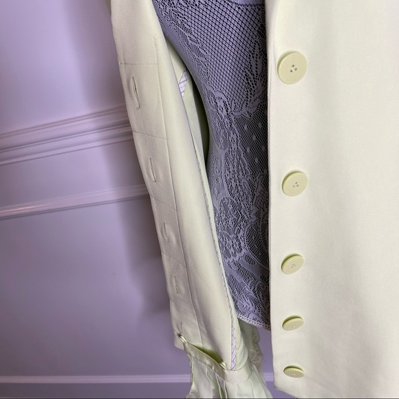 JONATHAN SIMKHAI Victoria Blazer Crepe Dress Pear - Picture 13 of 16